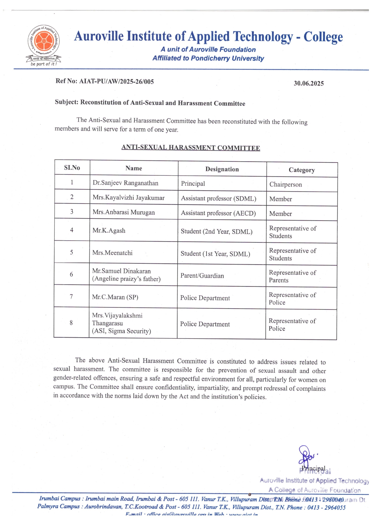  Anti Sexual Harassment Comittee(ICC).jpg